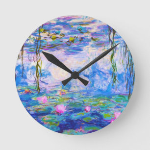 Reloj Redondo Mediano Lirios de agua Claude Monet