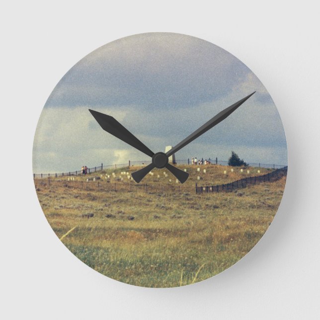 Reloj Redondo Mediano Little Bighorn Battlefield National Monument (phot (Anverso)