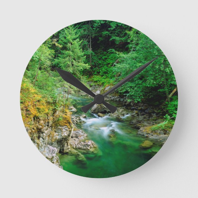 Reloj Redondo Mediano Little Qualicum River (Anverso)