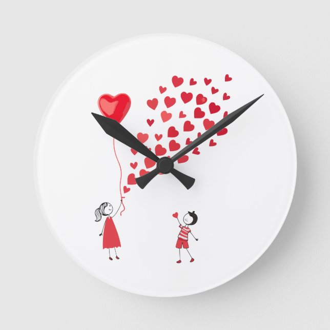 Reloj Redondo Mediano Live theme clock  (Anverso)