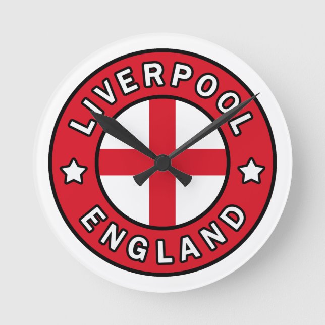 Reloj Redondo Mediano Liverpool England (Anverso)