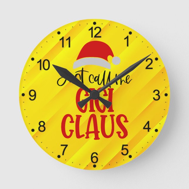 Reloj Redondo Mediano Llámame Gigi Claus-56374 (Anverso)