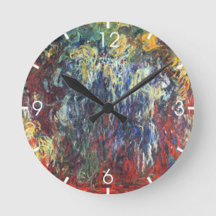 Reloj Redondo Mediano Llorando en Giverny (por Claude Monet)