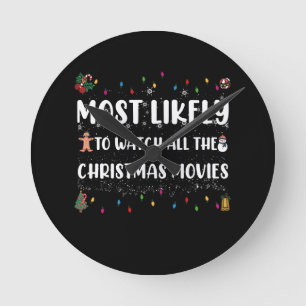 Reloj Redondo Mediano Lo Más Probable Es Ver Todas Las Películas De Los 