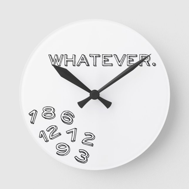 Reloj Redondo Mediano Lo que sea (Anverso)