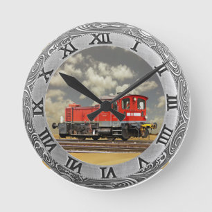 RELOJ REDONDO MEDIANO LOCOMOTIVO PEQUEÑO