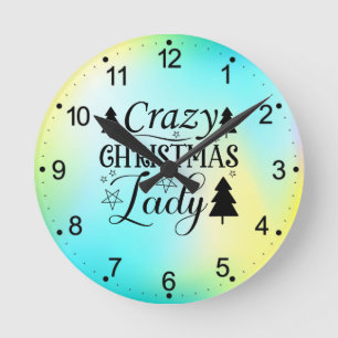Reloj Redondo Mediano Locos Navidades Lady-45322