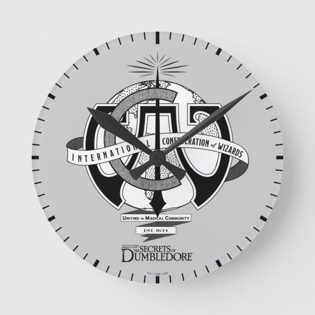 Reloj Redondo Mediano Logo de la Confederación Internacional de Asistent (Anverso)