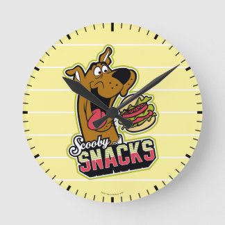 Reloj Redondo Mediano Logo de Scooby-Doo "Snacks Scooby"
