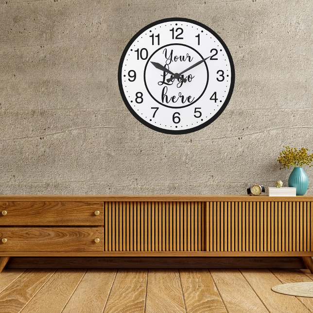 Reloj Redondo Mediano Logotipo comercial de personalizado (Subido por el creador)