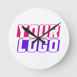 Reloj Redondo Mediano Logotipo de la compañía