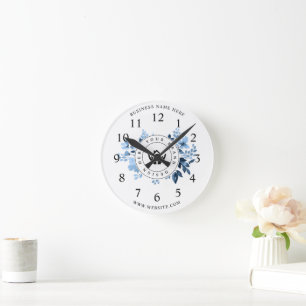 Reloj Redondo Mediano Logotipo de Personalizado Minimalista simple y pro