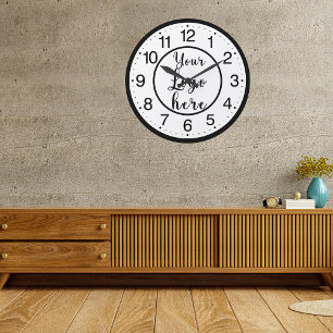 Reloj Redondo Mediano Logotipo empresarial personalizado