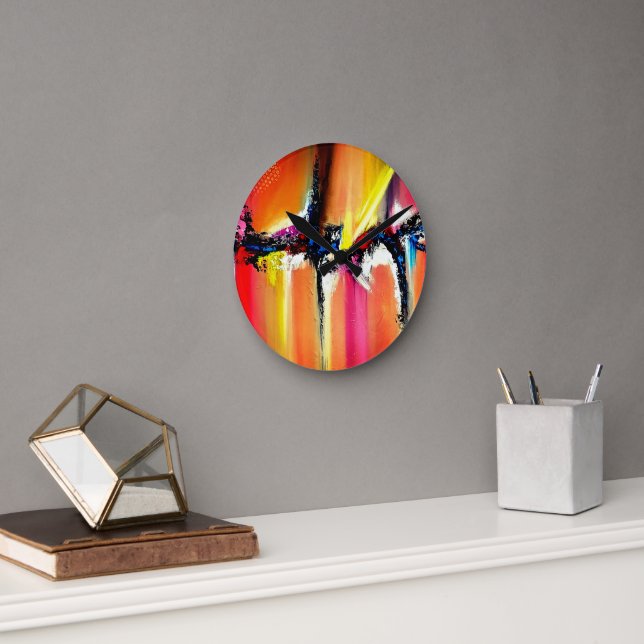 Reloj Redondo Mediano LONA de Christèle Chabrette (Oficina)