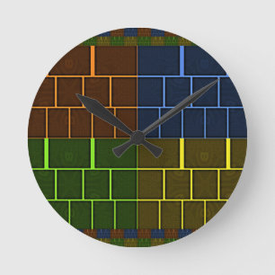 Reloj Redondo Mediano Lona de la pared