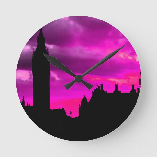 Reloj Redondo Mediano London City Sunset (Anverso)