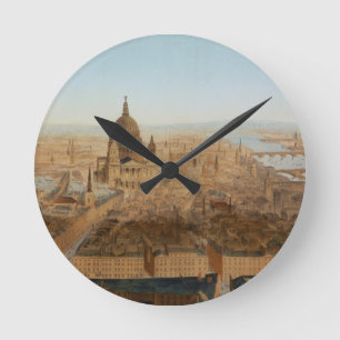 Reloj Redondo Mediano Londres: una opinión del ojo de pájaro de San