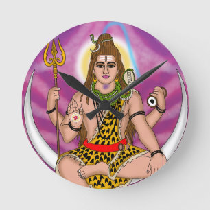 Reloj Redondo Mediano Lord Shiva Clock