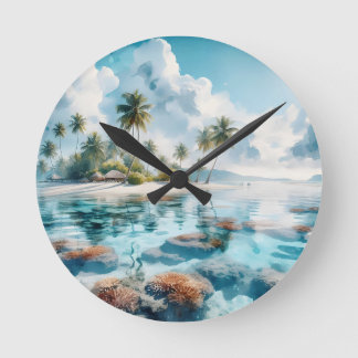 Reloj Redondo Mediano Los amantes de los viajes a casa disfrutan del art