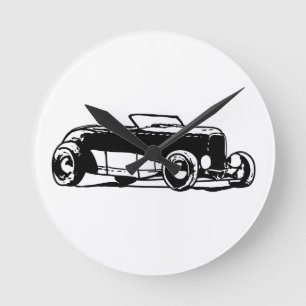 Reloj Redondo Mediano los años 30 Hotrod