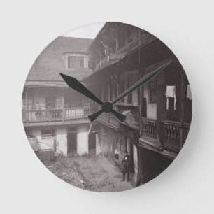 Reloj Redondo Mediano Los brazos de Oxford en el carril de Warwick,