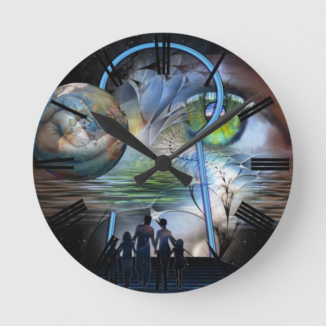 Reloj Redondo Mediano Los cambios de realidad (Anverso)