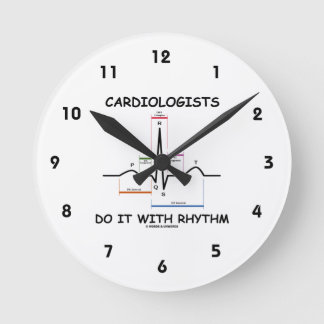 Reloj Redondo Mediano Los cardiólogos lo hacen con el ritmo (ECG/EKG)