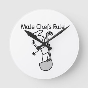 Reloj Redondo Mediano Los chefs hombres mandan