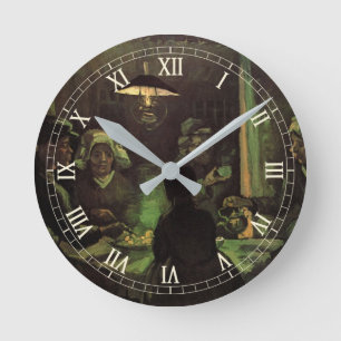 Reloj Redondo Mediano Los comedores de patatas por Vincent van Gogh