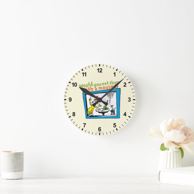 Reloj Redondo Mediano ¿Los comerías con un ratón? (Hogar)