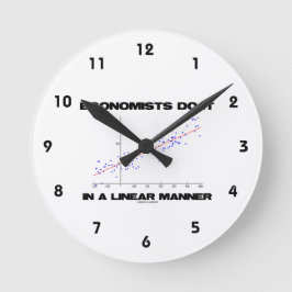 Reloj Redondo Mediano Los Economistas Lo Hacen En Una Regresión Lineal