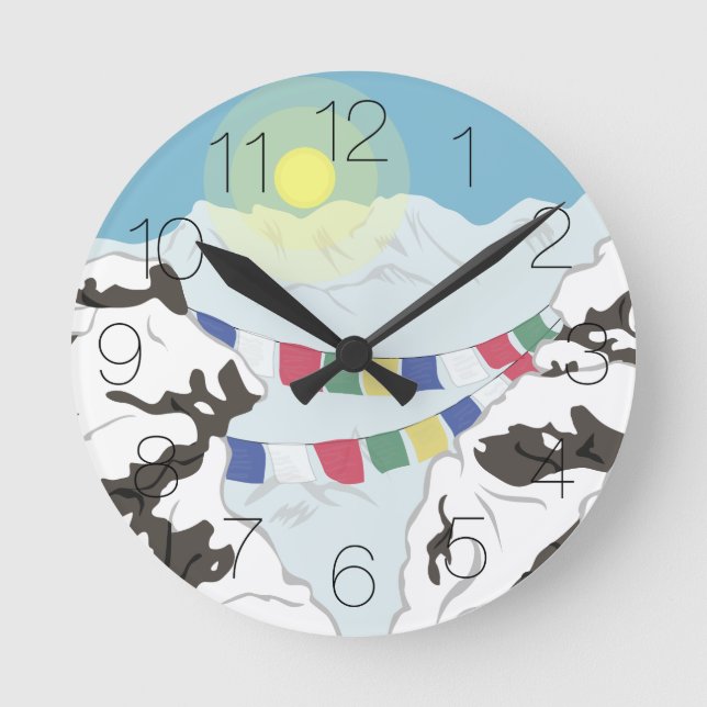 Reloj Redondo Mediano Los Himalayas (Anverso)