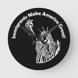 Reloj Redondo Mediano Los inmigrantes hacen grande a Estados Unidos