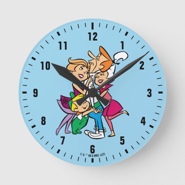 Reloj Redondo Mediano Los Jetsons | Familia (Anverso)