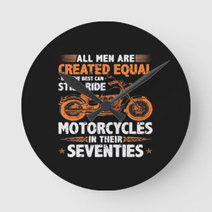 Reloj Redondo Mediano Los mejores hombres todavía pueden andar en motoci
