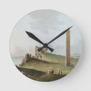 Reloj Redondo Mediano Los obeliscos en Alexandría, llamada Cleopatra Ne