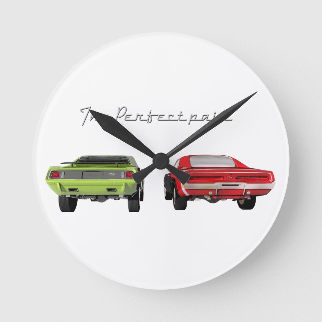 Reloj Redondo Mediano Los pares perfectos (Anverso)