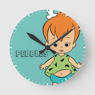 Reloj Redondo Mediano Los Picapiedra   Flintstone Pebbles