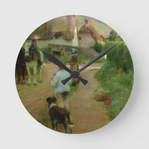 Reloj Redondo Mediano Los rezagados, 1888 (aceite en lona)