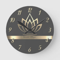 Loto de oro elegante, yoga