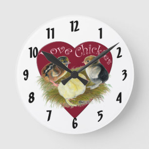 Reloj Redondo Mediano Love Chickies
