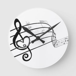 Reloj Redondo Mediano Love of Music
