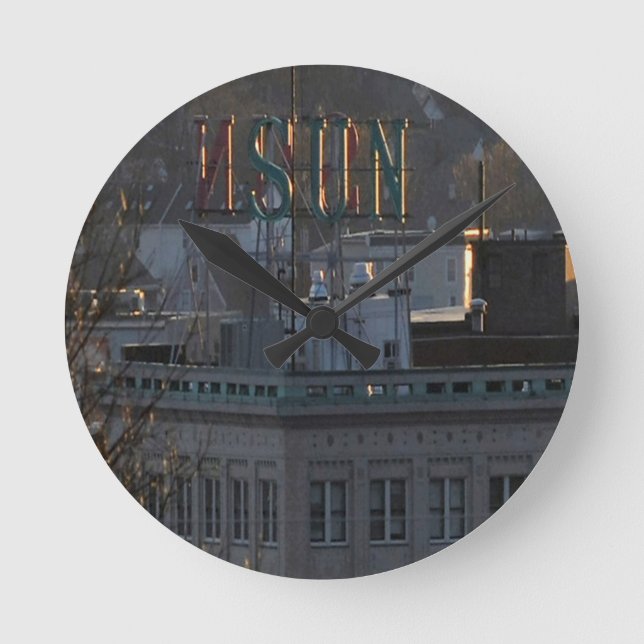 RELOJ REDONDO MEDIANO LOWELL SUN BUILDING (Anverso)