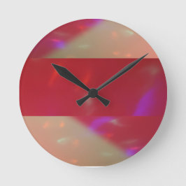 Reloj Redondo Mediano luces brillantes rayas