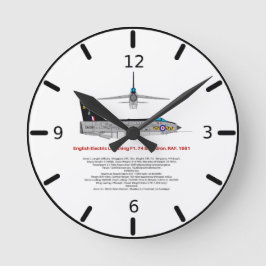 Reloj Redondo Mediano Luces RAF Lughter Fighter Jet