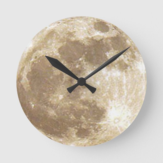 Reloj Redondo Mediano Luna (Anverso)