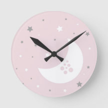 Luna rosa y estrellas