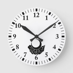 Reloj Redondo Mediano Luna y nube