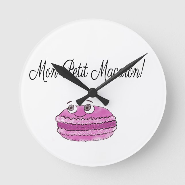 Reloj Redondo Mediano Lunes Macaron pequeno (Anverso)
