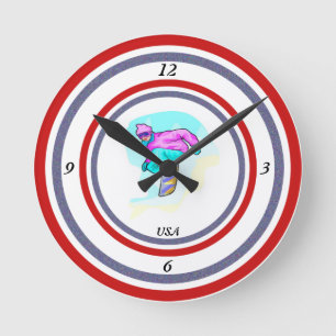 Reloj Redondo Mediano Luv a Snowboard -